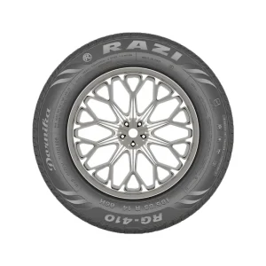 لاستیک رازي 185/65/15 گل RG410 (مناسب همه مدل های بنز A۱۵۰, بنز A۱۷۰, پارس تندر, پژو ۳۰۱, پژو ۴۰۵ لیموزین, پژو پارس, تندر 90, جک جی ۴, دنا, رنو ساندرو, سمند, سیتروئن زانتیا, سیمبل, گریت وال ولیکس C30, هیوندا آوانته, وانت آریسان